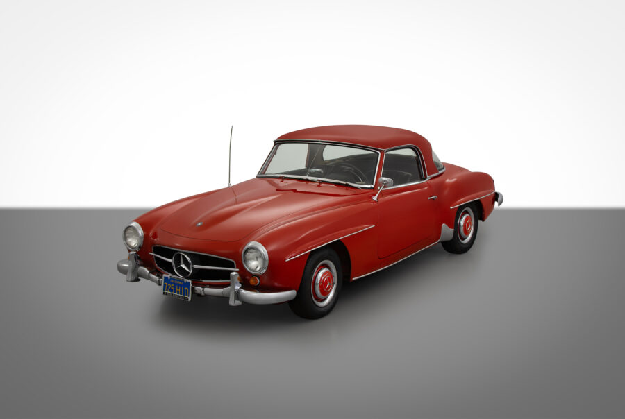 1960 Red Mercedes 190 SL
